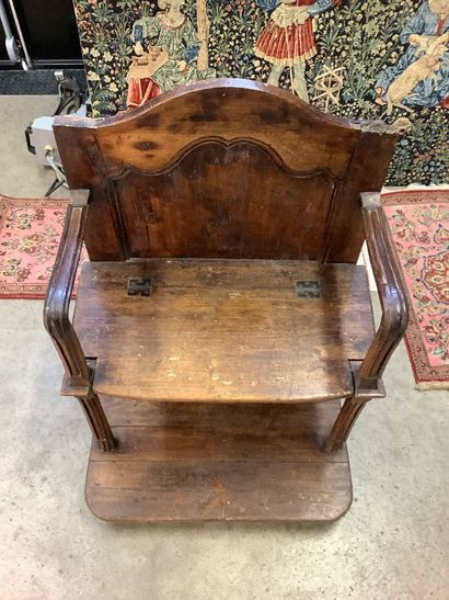 Double-seated church stall armchair for the...