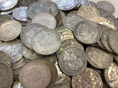4.150 kg of 19th century silver coins, mainly...