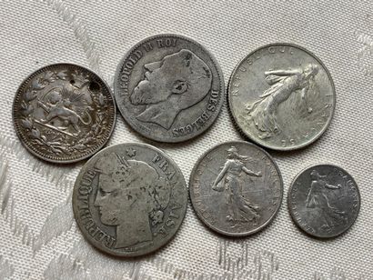 Lot de pièces en argent pour environ 1,5...