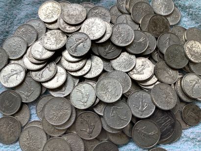 1.850 kg of silver coins 5 francs semeuse...