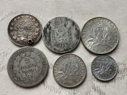 Lot de pièces en argent pour environ 1,5...