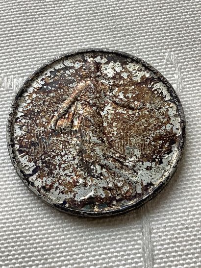 1 silver 5 fr coin