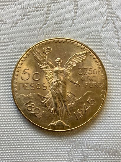 1 pièce de 50 pesos mexicains, 1945.