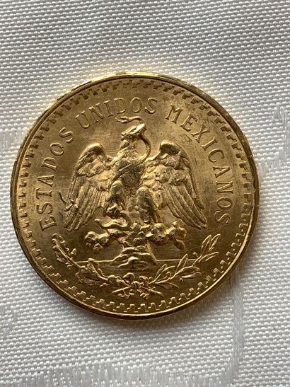 Pièce de 50 pesos mexicains or 1914