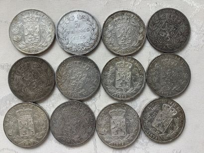 33 silver coins, including 19th, total weight...