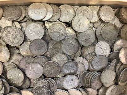 2.200 kg of silver 1 franc sower coins,