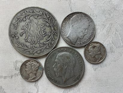 56 grams of various silver coins.