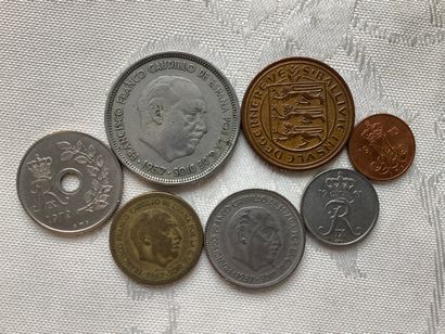 Lot of current pieces, Spain Ireland