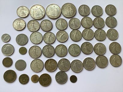 472 grams of silver coins, Hercules and sower,
and...