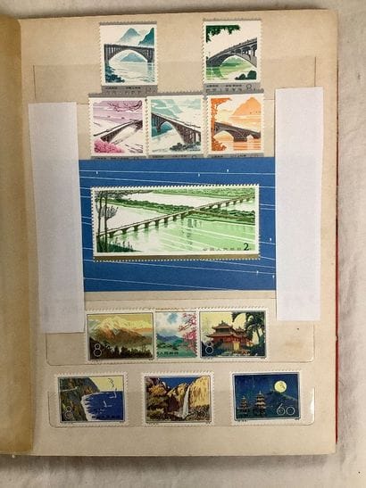Album timbres chinois contemporains.