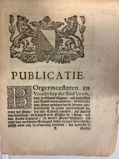 Ensemble de publications officielles neerlandaises...