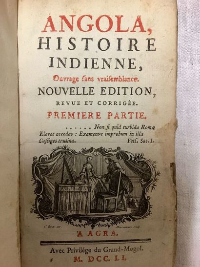 Lot de reliures XVIIIe et XIXe siècle dépareillées,...