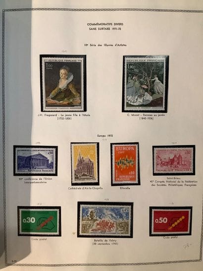 France - Ensemble de timbres français de...