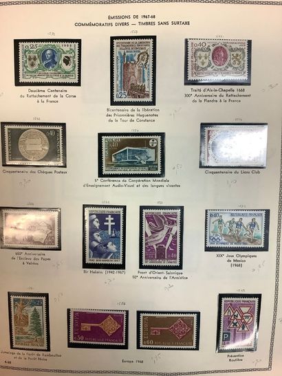 France - Ensemble de timbres français de...