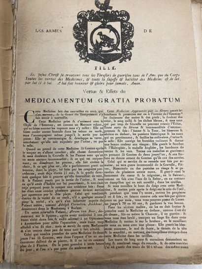 Note manuscrite du début des années 1880...