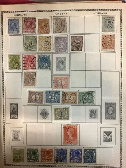 Album de timbres du monde, période XXe siècle,...