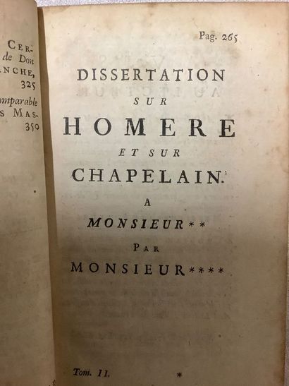 Lot de reliures XVIIIe et XIXe siècle dépareillées,...
