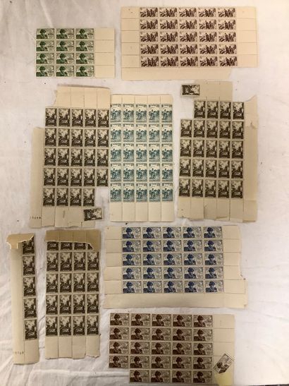 France - blocs des timbres YT no 740, 742,...