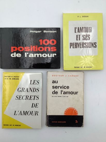 4 ouvrages sur l’amour, en état d’usage,