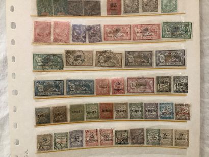COLONIES - Deux planches d’album de timbres...