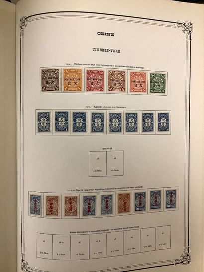 CHINE - Album de timbres chinois différentes...