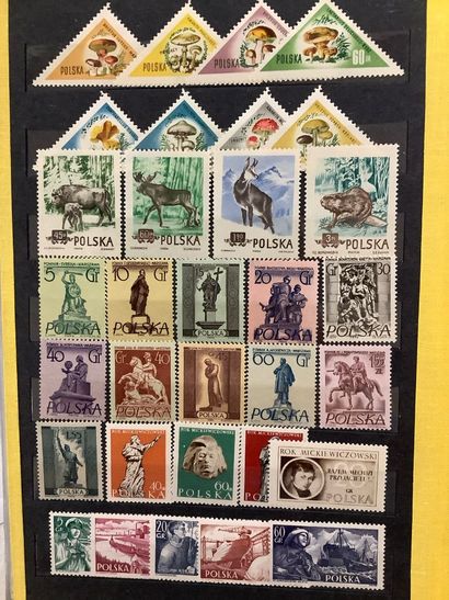 POLOGNE - Album de timbres polonais modernes...