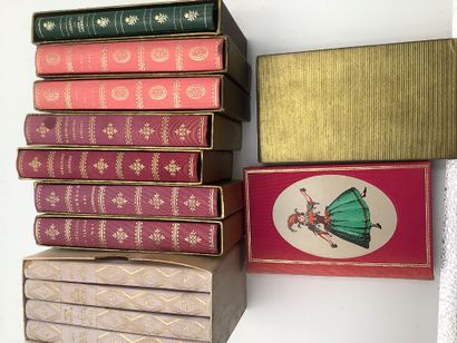 12 livres de poésies sous emboîtage, format...