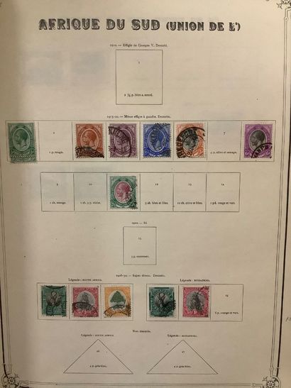 EX COLONIES - Classeur de timbres africains...