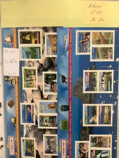 Classeur de timbres français neufs après...