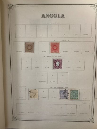 EX COLONIES - Classeur de timbres africains...