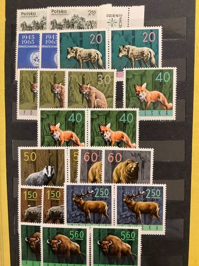 POLOGNE - Album de timbres polonais modernes...