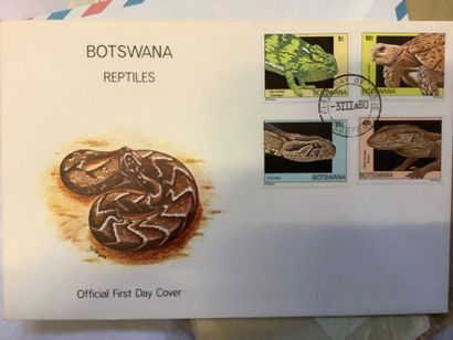 Afrique - Petit ensemble de timbres de Namibie...