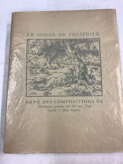 Livre In-8 broché «les songes de Poliphile»...