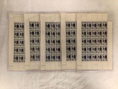 France YT no 766. - 5 planches de timbres...