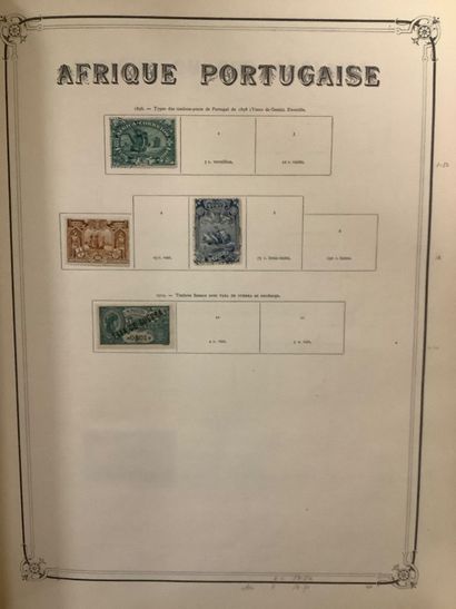 EX COLONIES - Classeur de timbres africains...