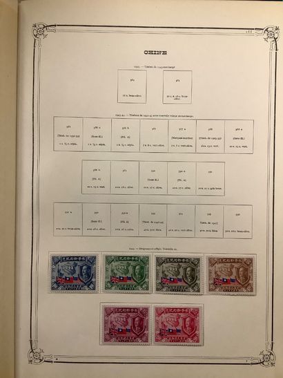 CHINE - Album de timbres chinois différentes...