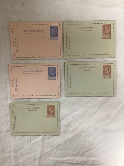 BELGIQUE - Ensemble de 13 cartes-lettres...