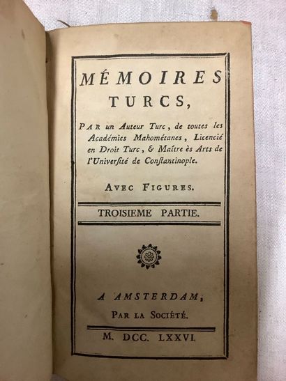 Lot de reliures XVIIIe et XIXe siècle dépareillées,...