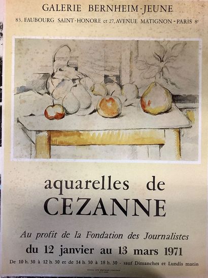 Lot de six affiches d’expositions dont la...