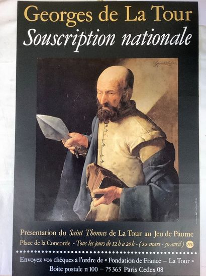 Lot de six affiches d’expositions dont la...