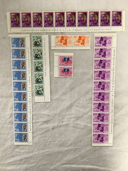 Petit lot de timbres contemporains de la...