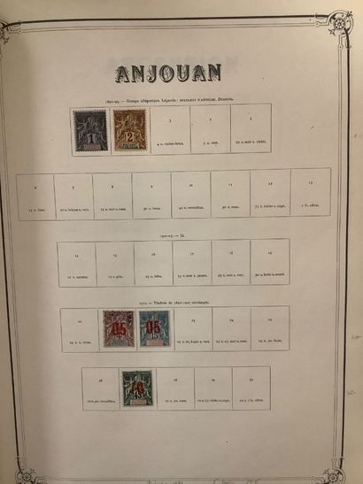 EX COLONIES - Classeur de timbres africains...