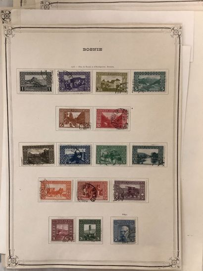 CEYLAN - BOSNIE - Ensemble de dix planches...