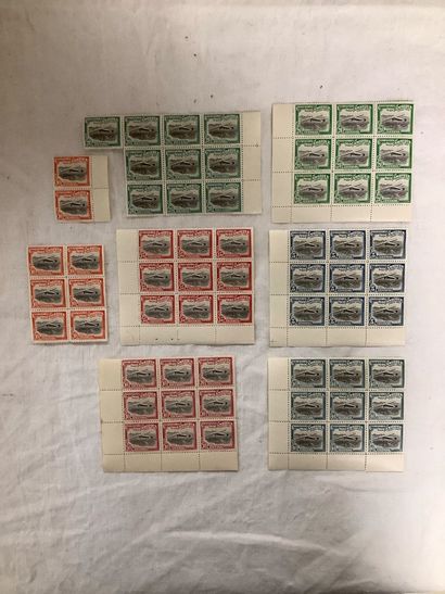 POSTE AÉRIENNE - Ensemble de blocs de timbres...