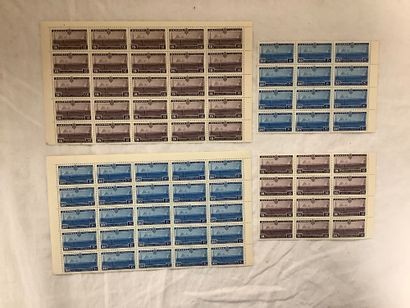 ÉGYPTE - Ensemble de timbres, de blocs et...