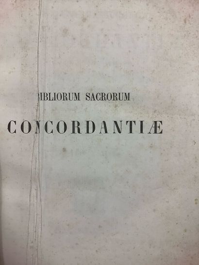 DUTRIPON, bibliothèque sacrum concordiantae,...