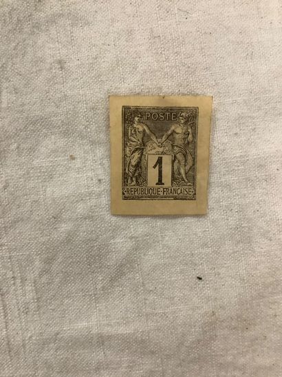 YTNo83d, 1 centime type Sage non dentelé,...