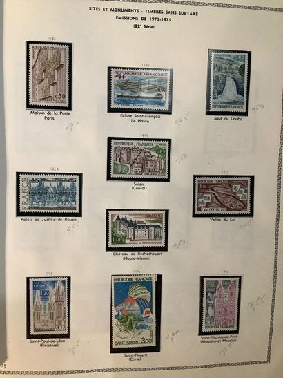 France - Ensemble de timbres français de...
