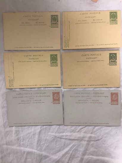 BELGIQUE - Ensemble de 13 cartes-lettres...