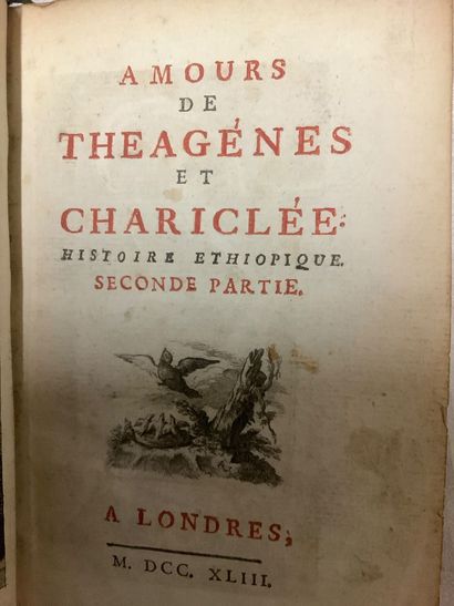 Lot de reliures XVIIIe et XIXe siècle dépareillées,...